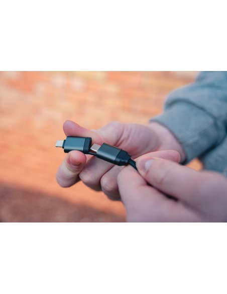 Cavo retrattile 6in1 60W in alluminio riciclato Terra RCS