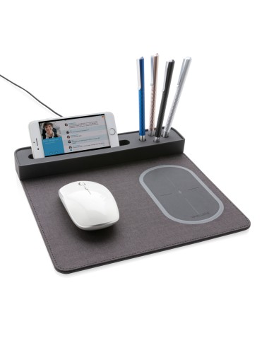 Tappetino mouse Air con ricarica wireless 5W e USB