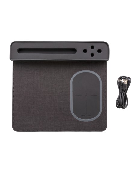 Tappetino mouse Air con ricarica wireless 5W e USB