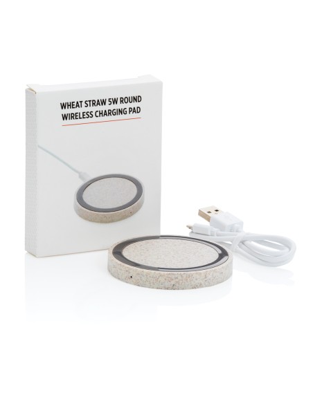 Caricatore wireless 5W rotondo in grano