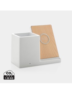 Caricatore wireless 10W Ontario in plastica riciclata RCS