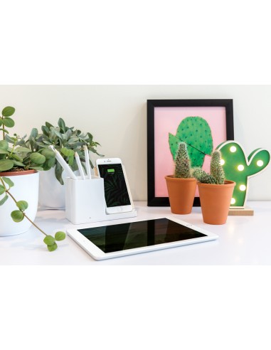 Caricatore wireless 10W Ontario in plastica riciclata RCS