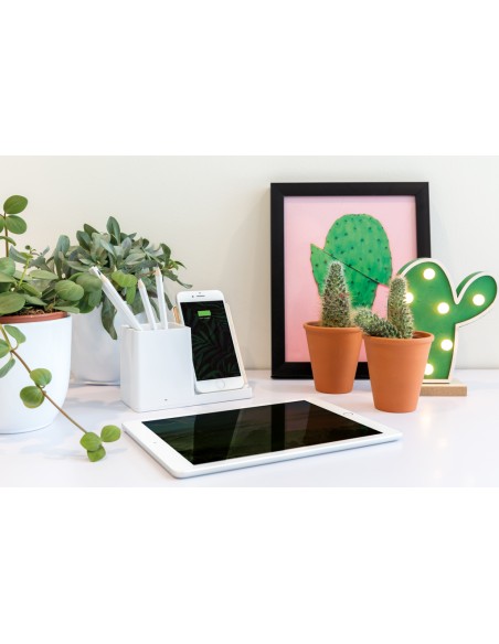 Caricatore wireless 10W Ontario in plastica riciclata RCS