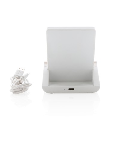 Supporto con ricarica 10W Ontario in plastica riciclata RCS