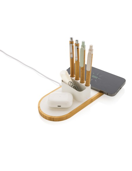 Caricatore dual wireless 10W Ontario plastica riciclata RCS