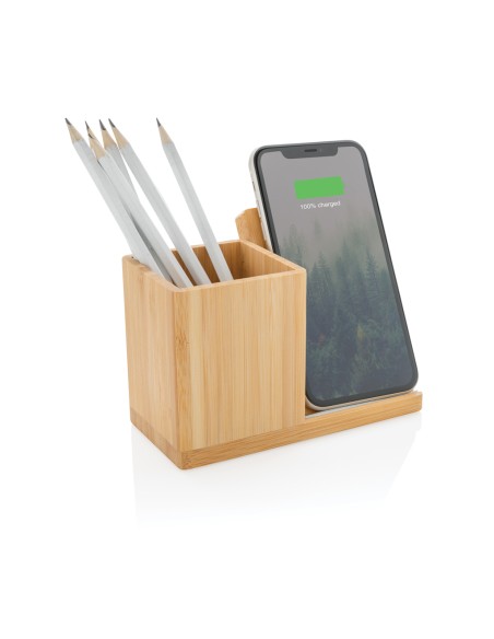 Caricatore wireless 10W Calgary in bambù