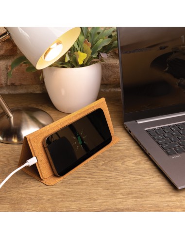 Tappetino mouse e caricatore wireless 10W in sughero