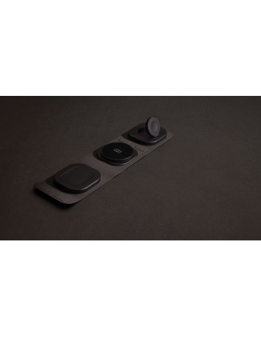 Caricatore wireless 15W 3 in 1 Swiss Peak in rPlastica