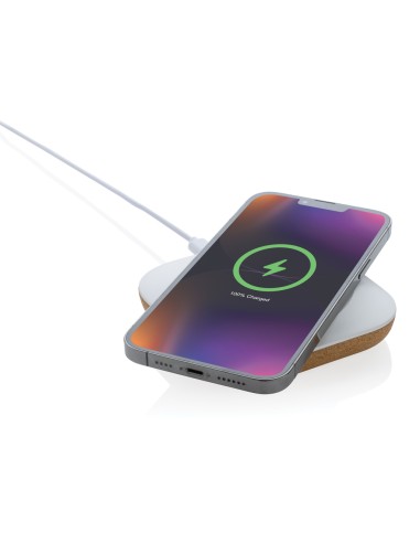 Caricatore wireless 10W Oregon in plastica riciclata RCS