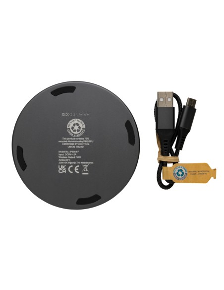 Caricatore wireless 10W in alluminio RCS Terra