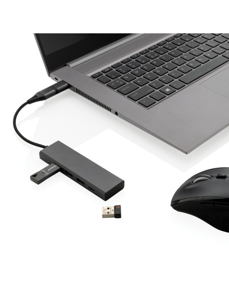 Hub 3 porte USB in alluminio RCS Terra