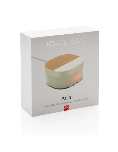 Orologio digitale con ricarica wireless 5W Aria