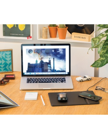 Tappetino mouse con ricarica wireless 5W