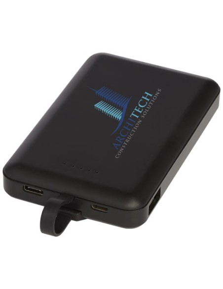 Power bank wireless Kano da 5000 mAh con cavo 3 in 1