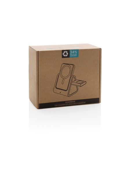 Caricatore 3in1 con powerbank Powerbase in rPlastica RCS