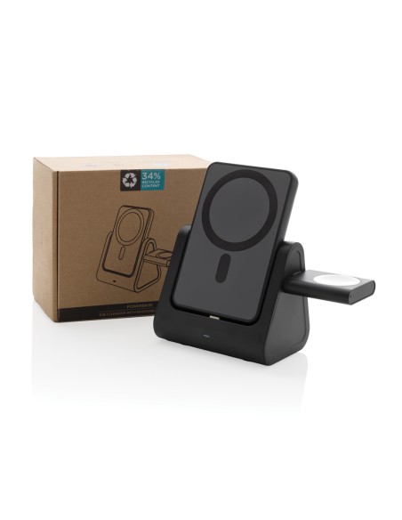 Caricatore 3in1 con powerbank Powerbase in rPlastica RCS