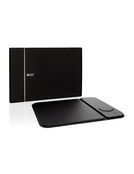 Tappetino mouse 3in1 con ricarica wireless 15W in rPET RCS