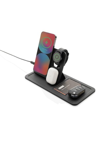 Base di ricarica wireless 3 in 1 Swiss Peak in rPU RCS