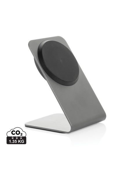 Supporto magnetico Terra con ricarica 15W in rAlluminio