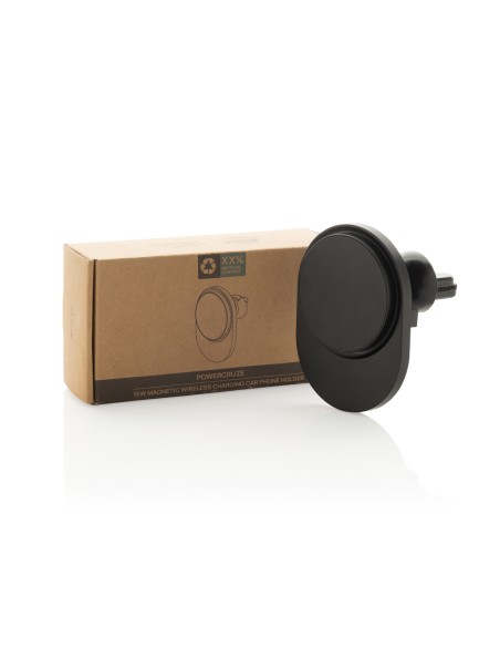 Caricatore magnetico 15W da auto PowerCruze in rPlastica RCS