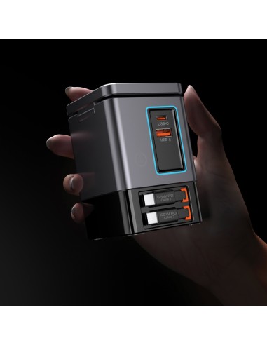 Caricatore GaN 105W cavo retrattile Urban Vitamin Sacramento