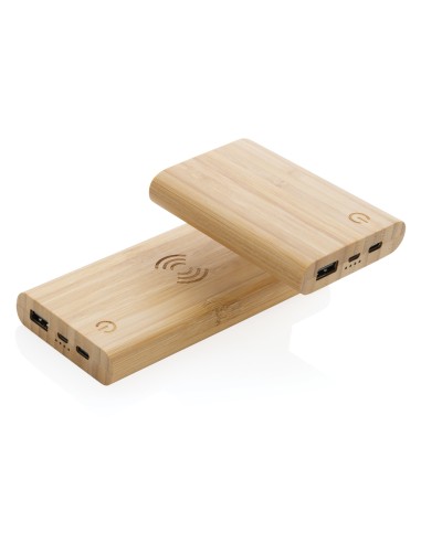 Powerbank da 5.000 mAh in bambù