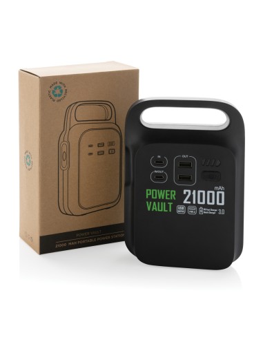 Stazione di ricarica 21000 mAh Power Vault in rPlastica RCS