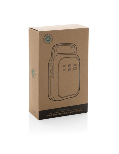 Stazione di ricarica 21000 mAh Power Vault in rPlastica RCS