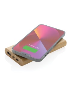 Powerbank wireless 8000 mAh 5W in bambù
