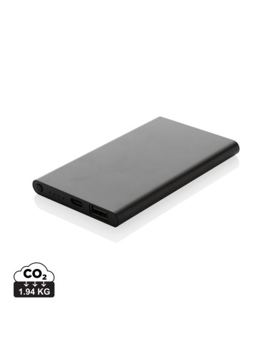 Powerbank da 4000 mAh in pla/alu riciclati RCS con Type-C