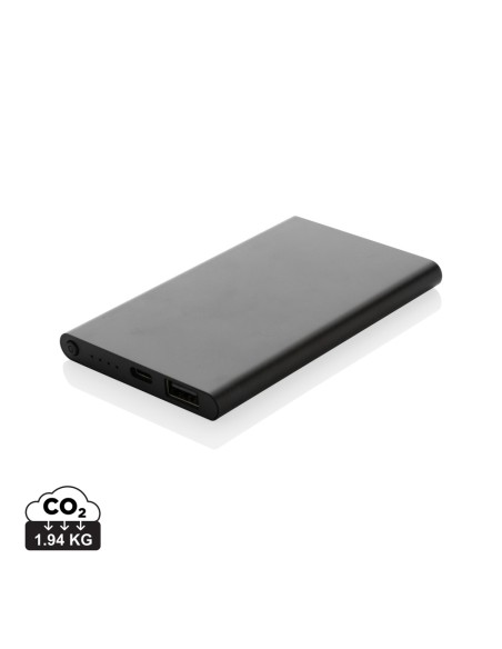 Powerbank da 4000 mAh in pla/alu riciclati RCS con Type-C