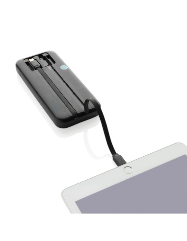 Powerbank 10.000 mAh Turbopack cavi integrati in rABS RCS