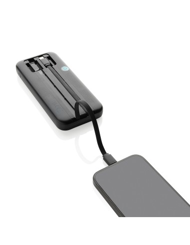 Powerbank 10.000 mAh Turbopack cavi integrati in rABS RCS