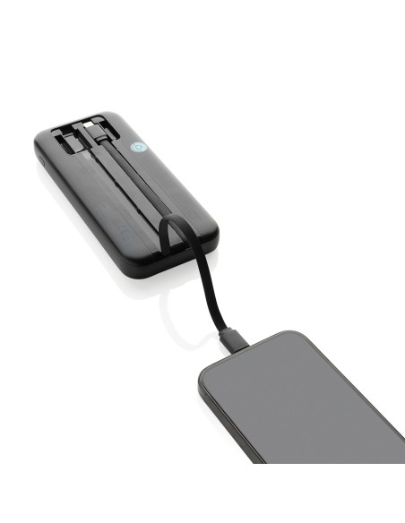 Powerbank 10.000 mAh Turbopack cavi integrati in rABS RCS
