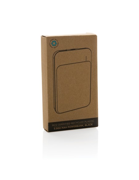 Powerbank da 5.000 mAh in plastica riciclata RCS