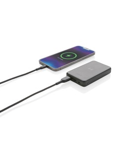 Powerbank wireless 5W da 5.000 mAh in plastica riciclata RCS