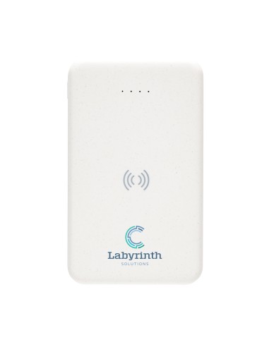 Powerbank wireless 5W da 5.000 mAh in plastica riciclata RCS