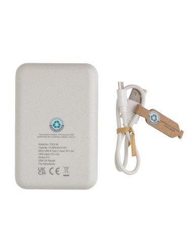 Powerbank da 10.000 mAh in plastica riciclata RCS