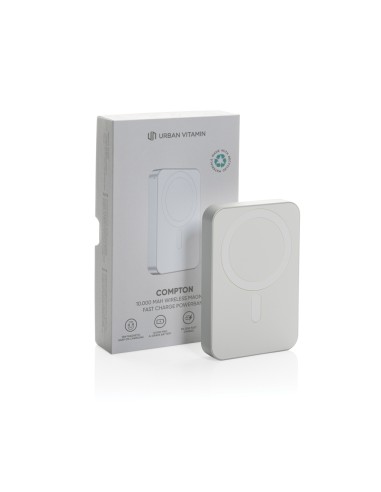 Compton RCS plastica riciclata/alluminio 10.000mAh powerbank