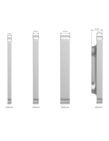 Compton RCS plastica riciclata/alluminio 10.000mAh powerbank