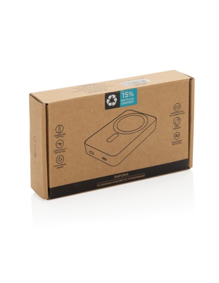 Powerbank magnetica 10.000mAh Amporia in rPlastica RCS