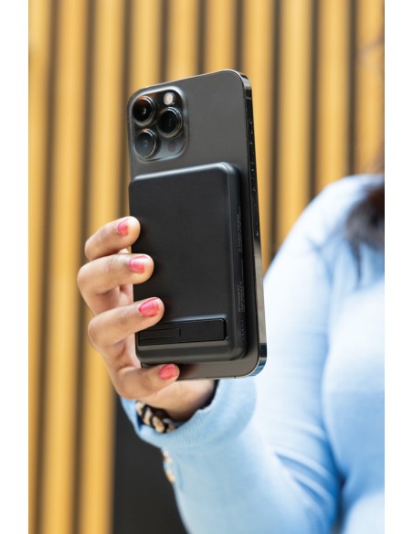 Powerbank magnetica da 5.000 mAh 5W Zen in bambù e rPlastica