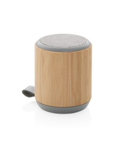 Speaker wireless 3W in bambù e tessuto
