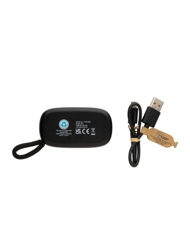 Auricolari TWS in plastica RCS e bambù