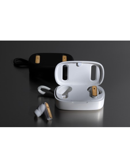 Auricolari TWS in plastica RCS e bambù