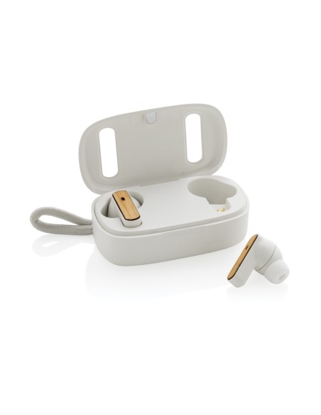 Auricolari TWS in plastica RCS e bambù