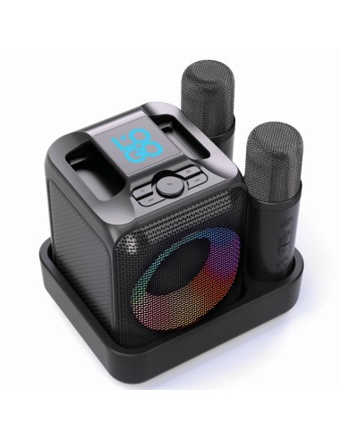 Karaoke con doppio microfono Singvibe in plastica RCS