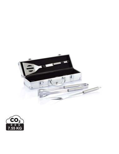 Set BBQ 3 pezzi in valigetta di alluminio