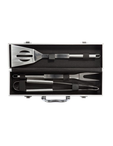 Set BBQ 3 pezzi in valigetta di alluminio