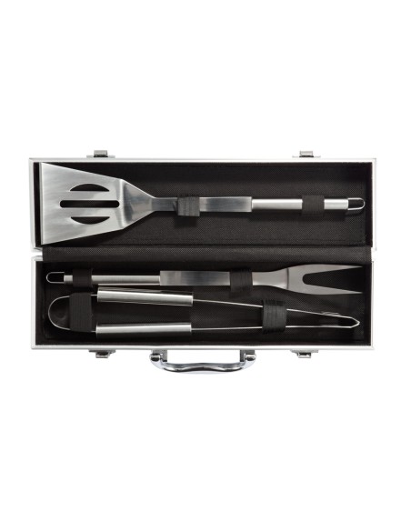 Set BBQ 3 pezzi in valigetta di alluminio